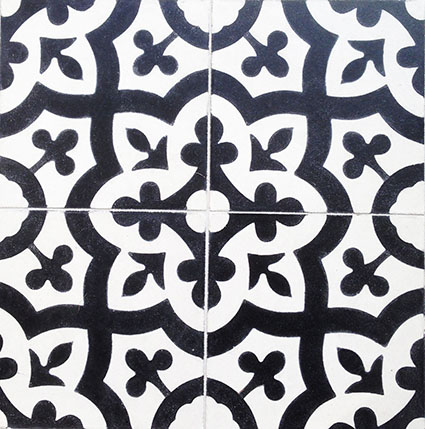 Primavera B&W Encaustic Cement Tiles 20cm*20cm*1.5cm